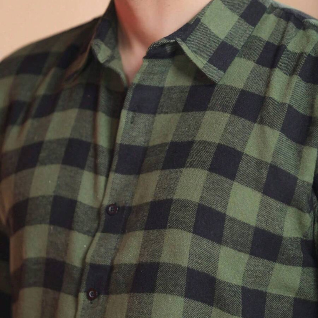 Camisa Hombre Clásica Lumber Algodón Premium