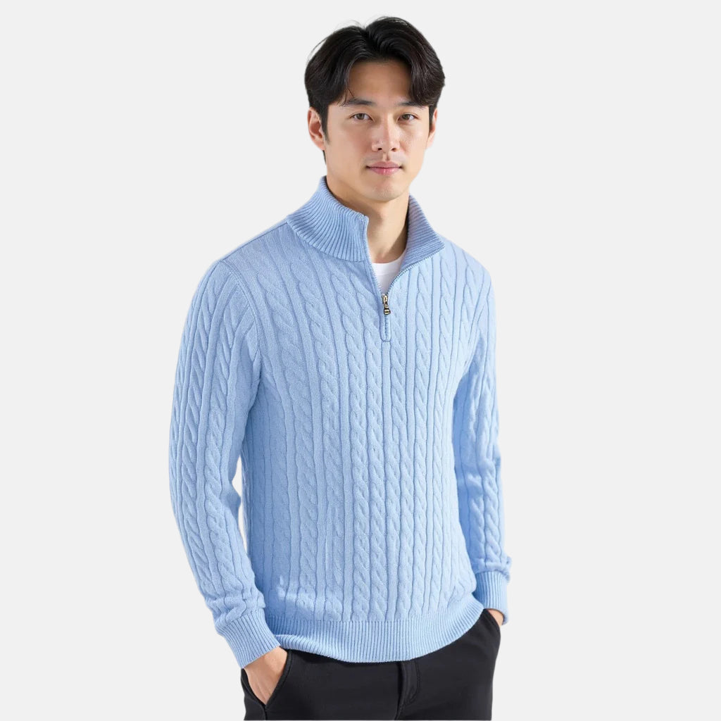 Suéter George Hombre – Comodidad y Estilo con Cremallera
