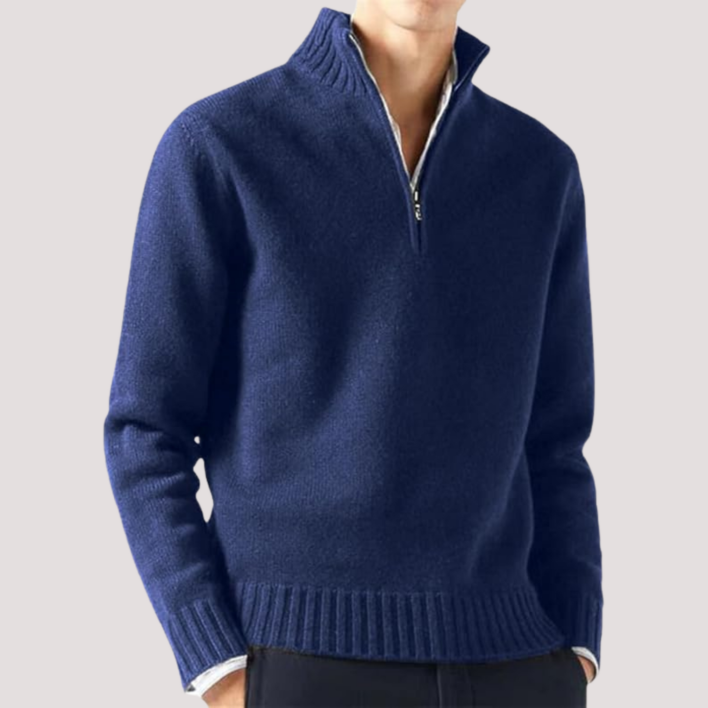 Jersey de Punto Cuello Alto – Moda Otoño Invierno
