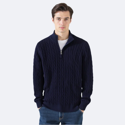 Suéter George Hombre – Comodidad y Estilo con Cremallera
