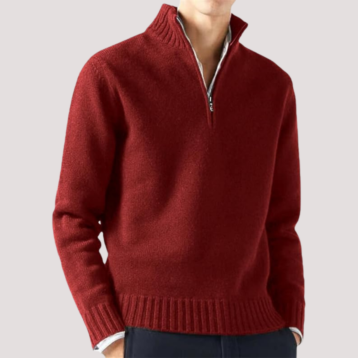 Jersey de Punto Cuello Alto – Moda Otoño Invierno