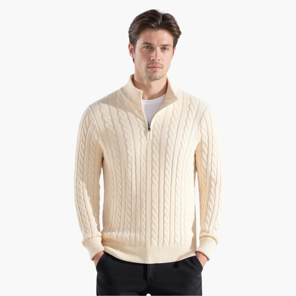 Suéter George Hombre – Comodidad y Estilo con Cremallera
