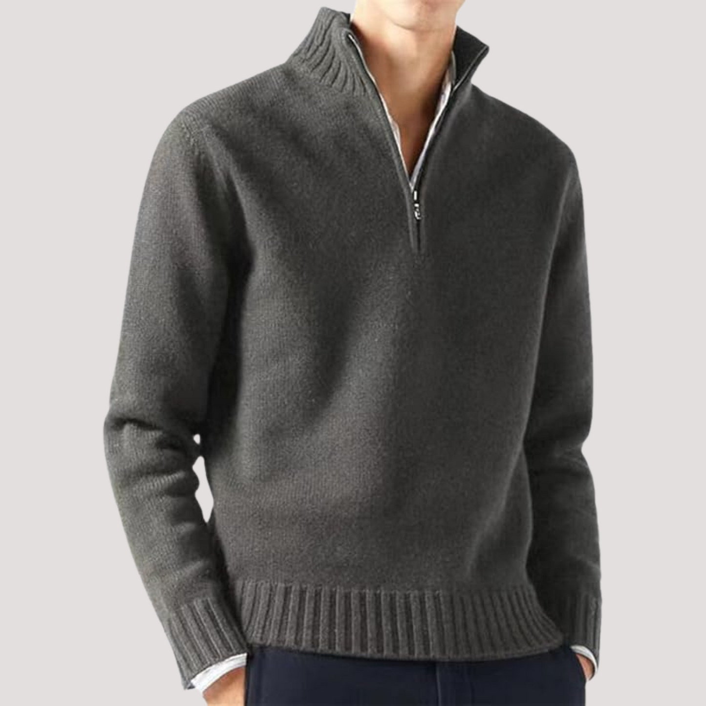 Jersey de Punto Cuello Alto – Moda Otoño Invierno