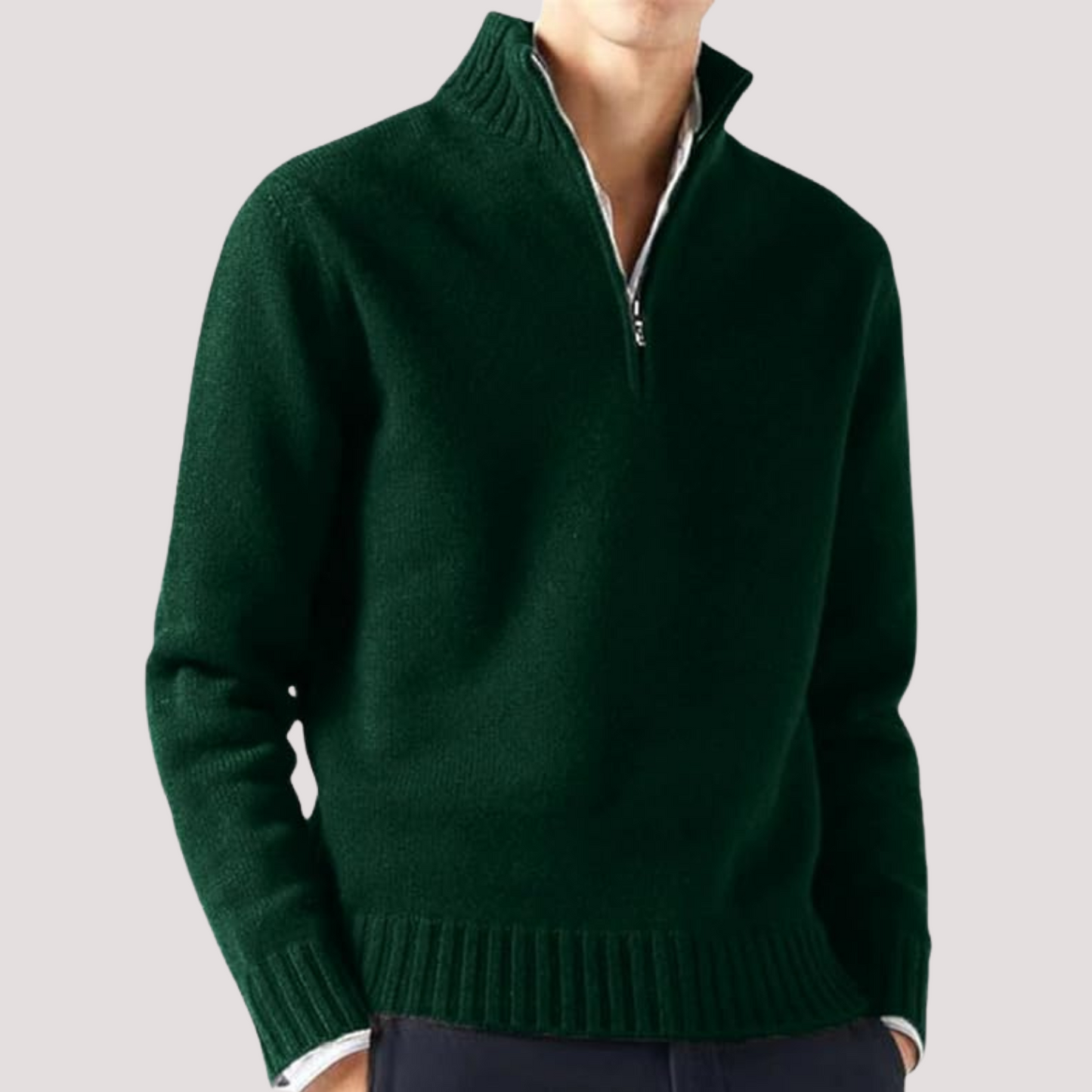 Jersey de Punto Cuello Alto – Moda Otoño Invierno