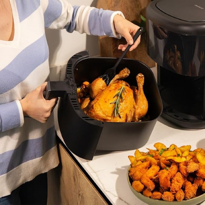 Freidora de Aire Bombastik 6000 6L 1700W – Tecnología PerfectCook, 12 Programas, Control Táctil, Temperatura y Tiempo Ajustables