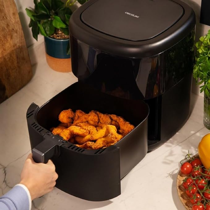 Freidora de Aire Bombastik 6000 6L 1700W – Tecnología PerfectCook, 12 Programas, Control Táctil, Temperatura y Tiempo Ajustables