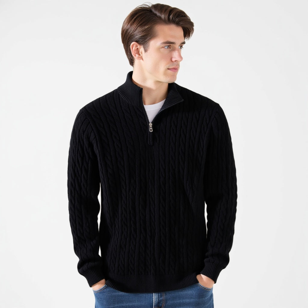 Suéter George Hombre – Comodidad y Estilo con Cremallera