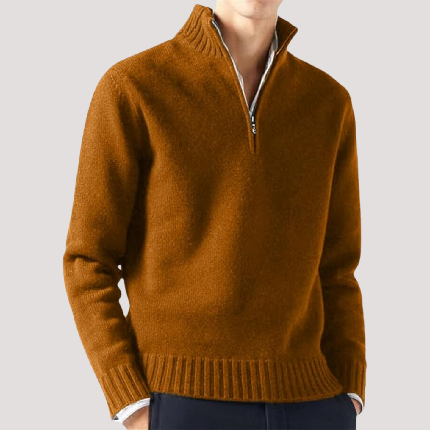 Jersey de Punto Cuello Alto – Moda Otoño Invierno