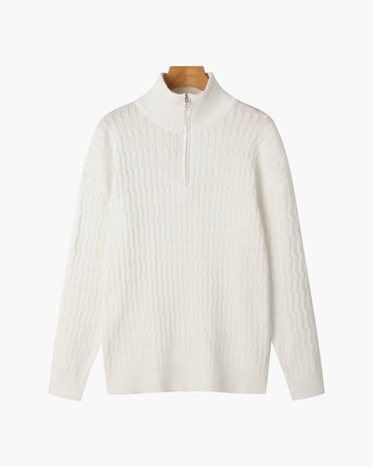 Suéter Elegante con Medio Cierre – Ropa de Hombre