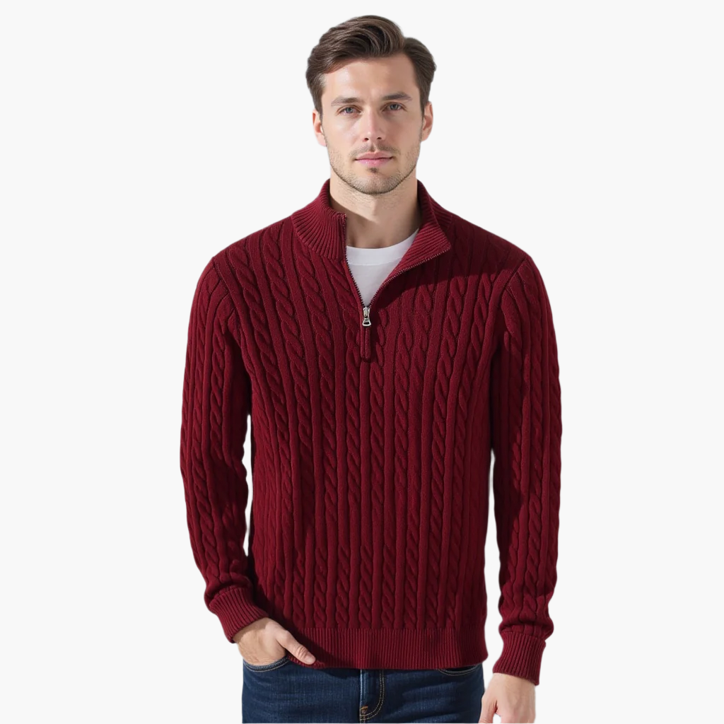 Suéter George Hombre – Comodidad y Estilo con Cremallera