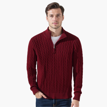Suéter George Hombre – Comodidad y Estilo con Cremallera