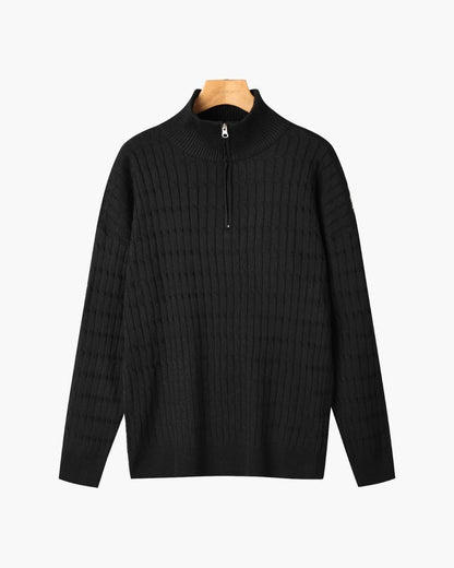 Suéter Elegante con Medio Cierre – Ropa de Hombre