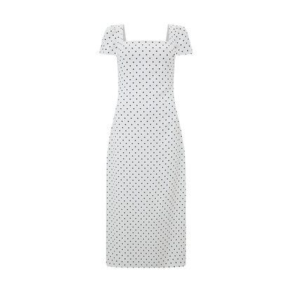Vestido Lencero de Satén con Escote Cuadrado – Elegancia y Estilo de Lujo