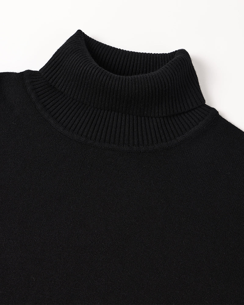 Suéter Cuello Alto Hombre – Lana Merino Suave y Cálida
