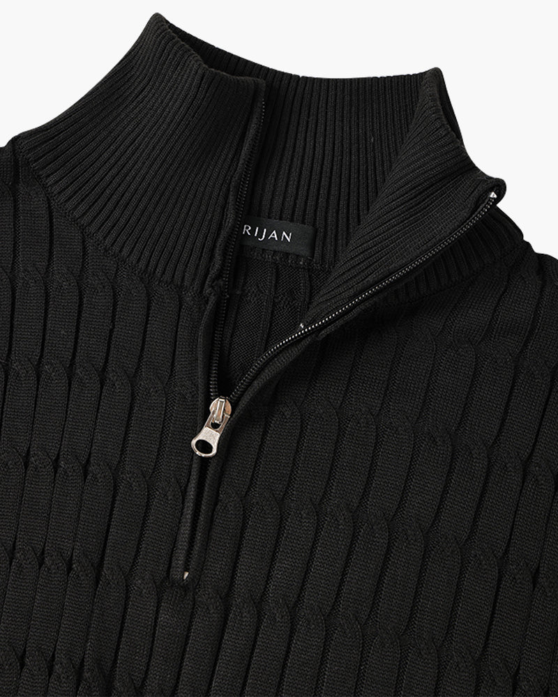 Suéter Elegante con Medio Cierre – Ropa de Hombre