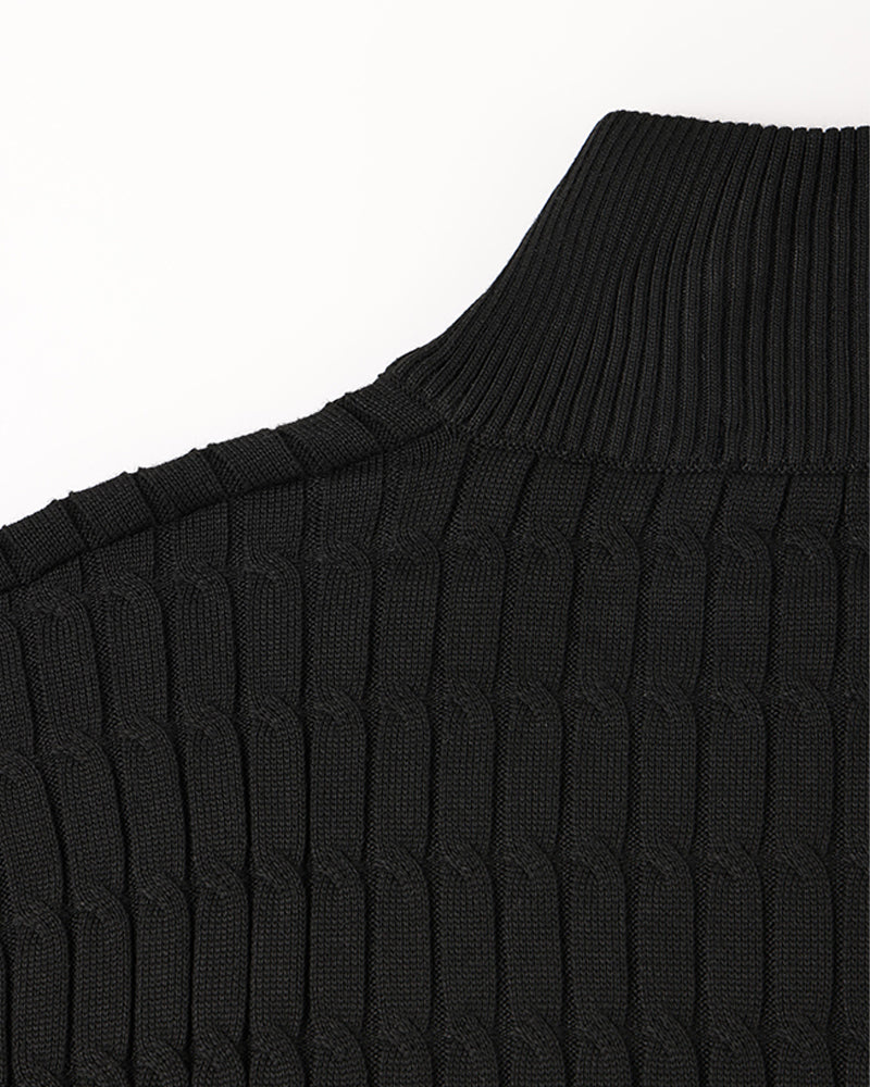Suéter Elegante con Medio Cierre – Ropa de Hombre